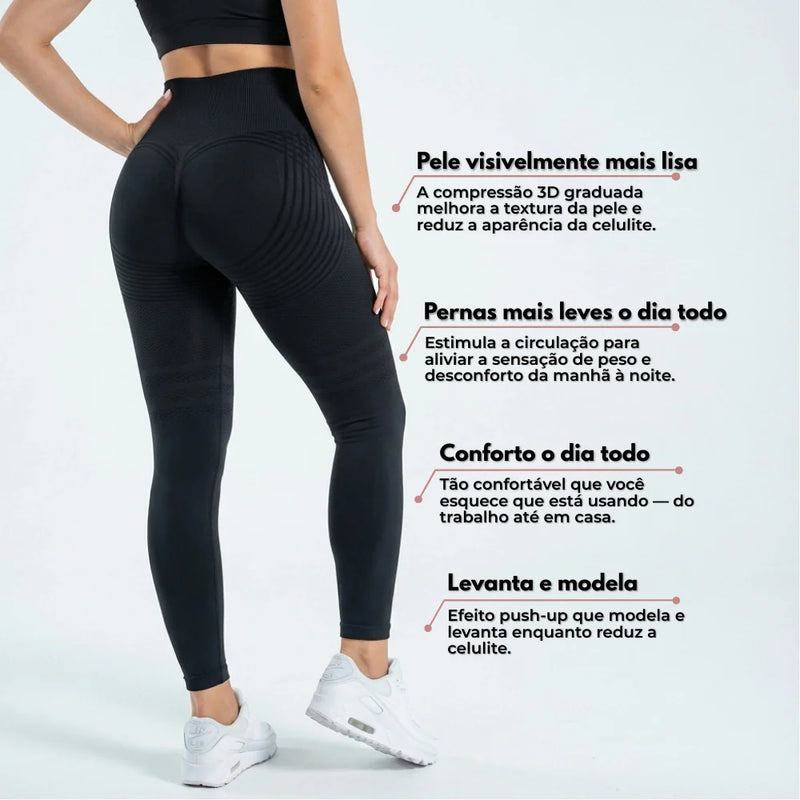 Leggings 3D - Preto Clássico