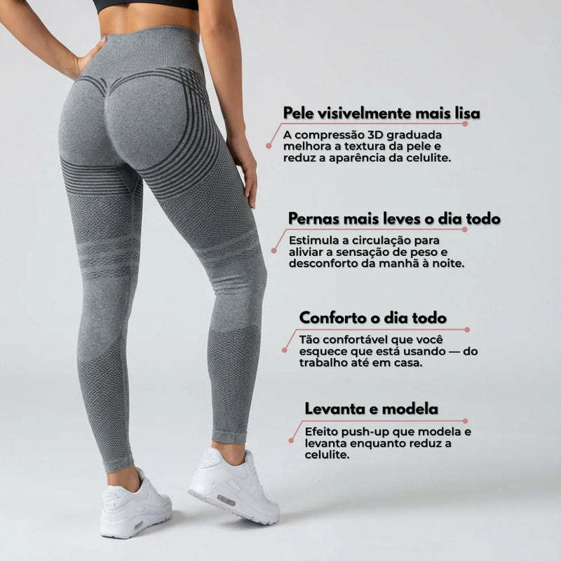 Leggings 3D - Cinzento