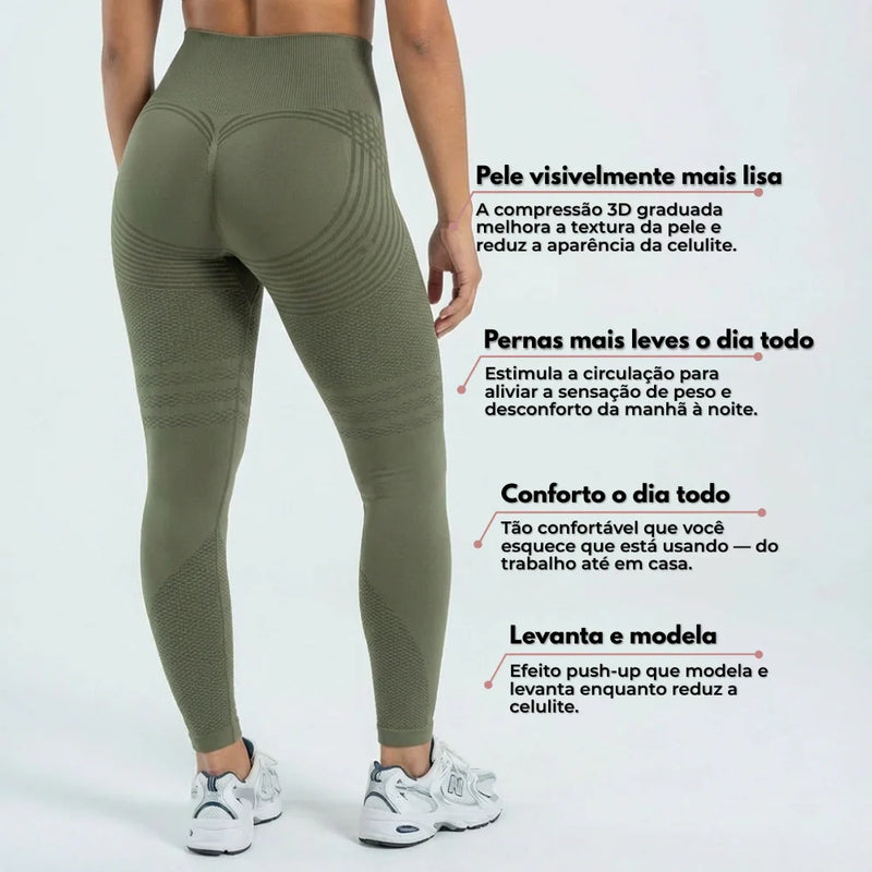 Leggings 3D - Verde Militar