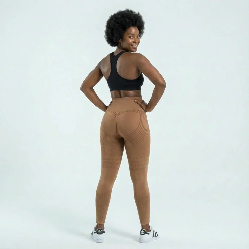 Leggings 3D - Castanho Café